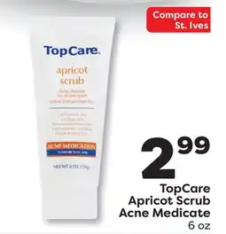 Weis Markets TopCare Apricot Scrub Acne Medicate offer