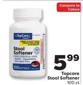 Weis Markets Topcare Stool Softener offer