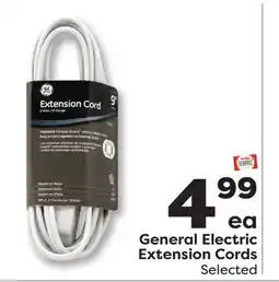 Weis Markets General Electric Extension Cords offer