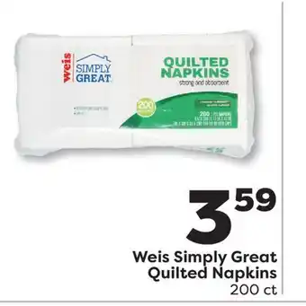 Weis Markets Weis Simply Great Quilted Napkins offer