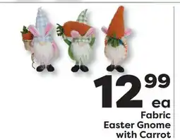 Weis Markets Fabric Easter Gnome with Carrot offer