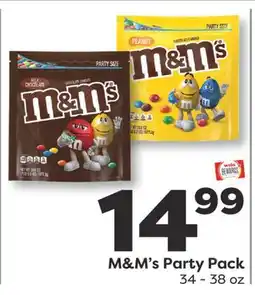 Weis Markets M & M' s Party Pack offer