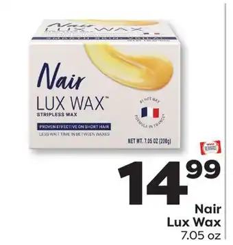 Weis Markets Nair Lux Wax offer