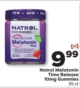 Weis Markets Natrol Melatonin Time Release 10mg Gummies offer