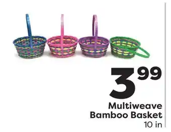 Weis Markets Multiweave Bamboo Basket offer