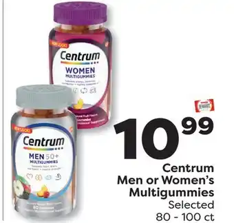 Weis Markets Centrum Men or Women's Multigummies offer