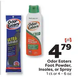 Weis Markets Odor Eaters Foot Powder, Insoles, or Spray offer