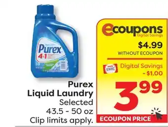 Weis Markets Purex Liquid Laundry offer