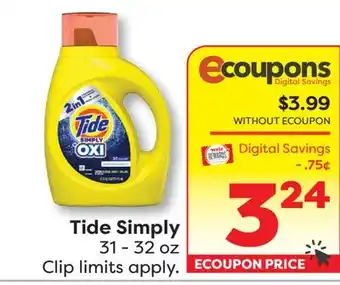 Weis Markets Tide Simply offer