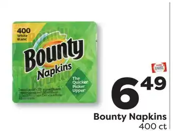 Weis Markets Bounty Napkins offer