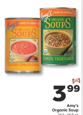 Weis Markets Amy's Organic Soup offer