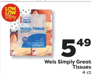 Weis Markets Weis Simply Great Tissues offer