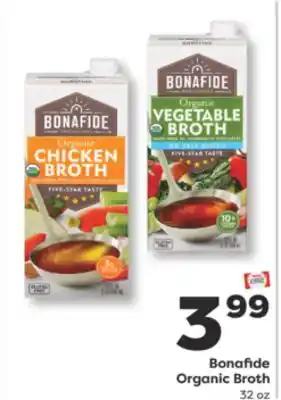 Weis Markets Bonafide Organic Broth offer