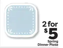 Weis Markets Spring Dinner Plate offer