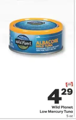 Weis Markets Wild Planet Low Mercury Tuna offer