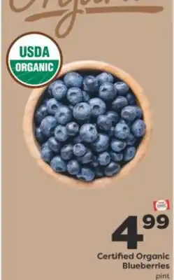 Weis Markets Organic Blueberries offer