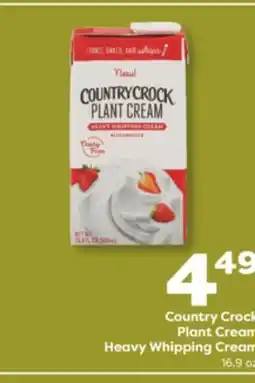 Weis Markets Country Crock Plant Cream Heavy Whipping Cream offer