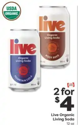 Weis Markets Live Organic Living Soda offer