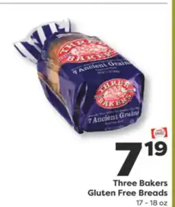 Weis Markets Three Bakers Gluten Free Breads offer