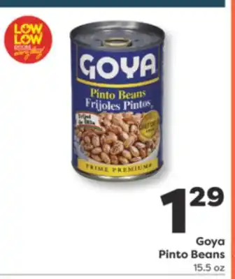 Weis Markets Goya Pinto Beans offer