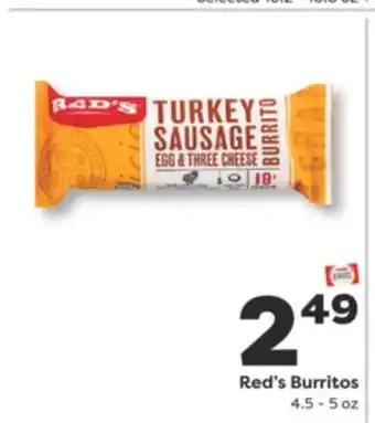 Weis Markets Red's Burritos offer