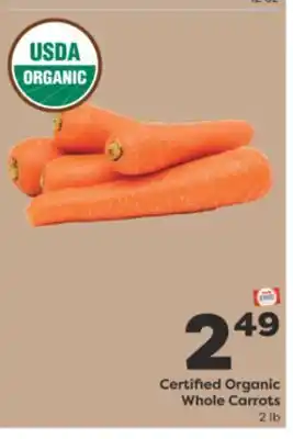 Weis Markets Certified Organic Whole Carrots offer