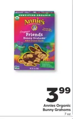 Weis Markets Annies Organic Bunny Grahams offer