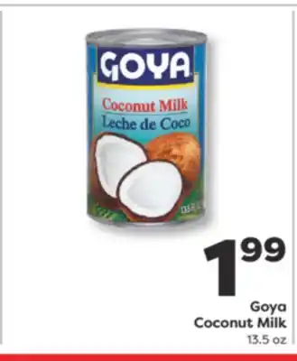 Weis Markets Goya Coconut Milk offer