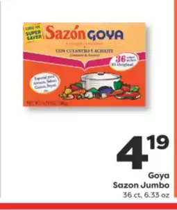 Weis Markets Goya Sazon Jumbo offer