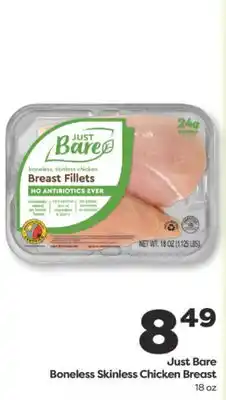 Weis Markets Just Bare Boneless Skinless Chicken Breast offer