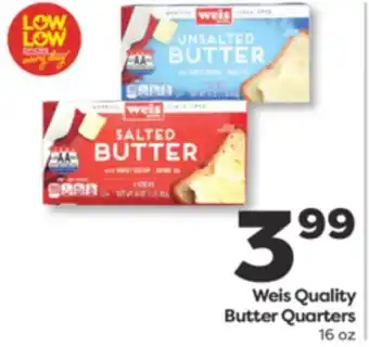 Weis Markets Weis Quality Butter Quarters offer