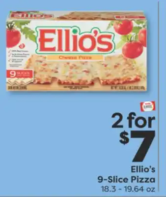 Weis Markets Ellio's 9-Slice Pizza offer