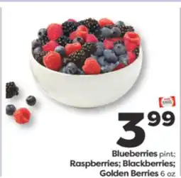 Weis Markets Blueberries pint Raspberries Blackberries Golden Berries 6 oz offer