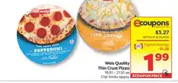 Weis Markets Weis Quality Thin Crust Pizza offer