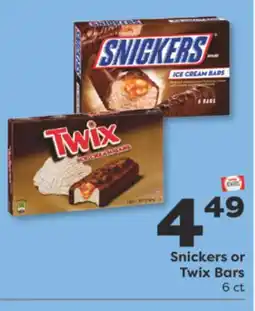 Weis Markets Snickers or Twix Bars offer