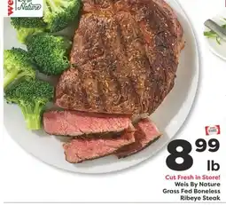 Weis Markets Weis By Nature Grass Fed Boneless Ribeye Steak offer