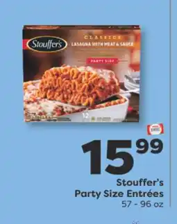 Weis Markets Stouffer's Party Size Entrées offer