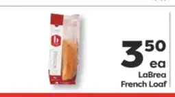 Weis Markets LaBrea French Loaf offer