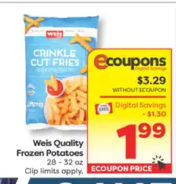 Weis Markets Weis Quality Frozen Potatoes offer