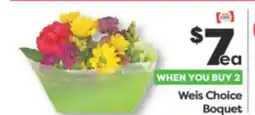 Weis Markets Weis Choice Boquet offer