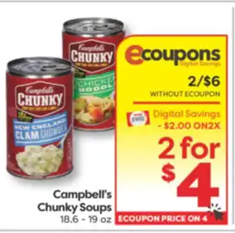 Weis Markets Campbell's Chunky Soups offer