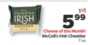 Weis Markets McCall's Irish Cheddar offer