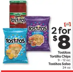 Weis Markets Tostitos Tortilla Chips 9-12 oz Tostitos Salsa 24 oz offer