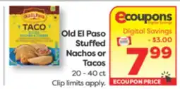 Weis Markets Old El Paso Stuffed Nachos or Tacos offer