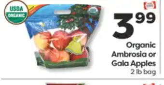 Weis Markets Organic Ambrosia or Gala Apples offer