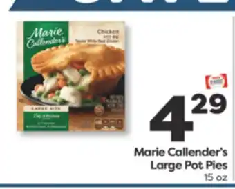 Weis Markets Marie Callender's Large Pot Pies offer