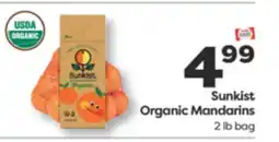 Weis Markets Sunkist Organic Mandarins offer