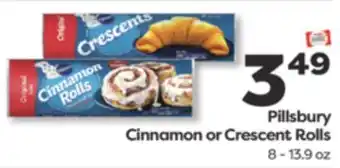 Weis Markets Pillsbury Cinnamon or Crescent Rolls offer