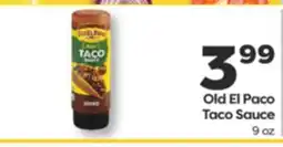 Weis Markets Old El Paso Taco Sauce offer