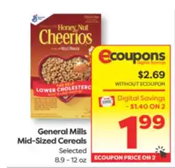 Weis Markets General Mills Mid-Sized Cereals offer